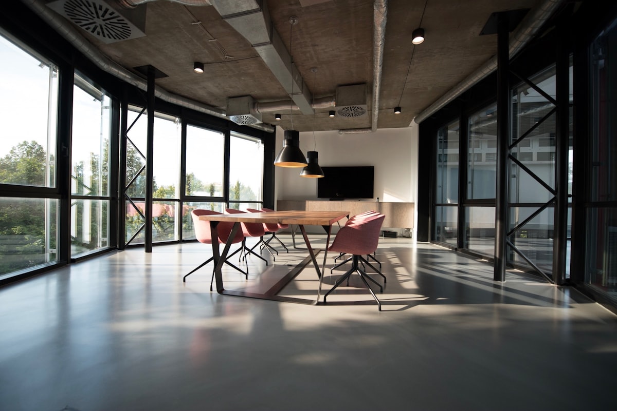 A quiet, light-filled meeting room